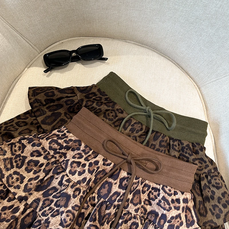 Пышная короткая юбка с оборками и на шнурке для женщин новинка зимы 2025 года