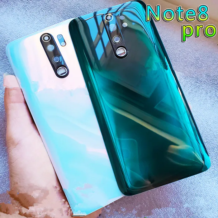 

Note8Pro Housing For Xiaomi Redmi Note 8 Pro 6.53" Glass Battery Back Cover Repair Replace Door Phone Rear Case + Logo