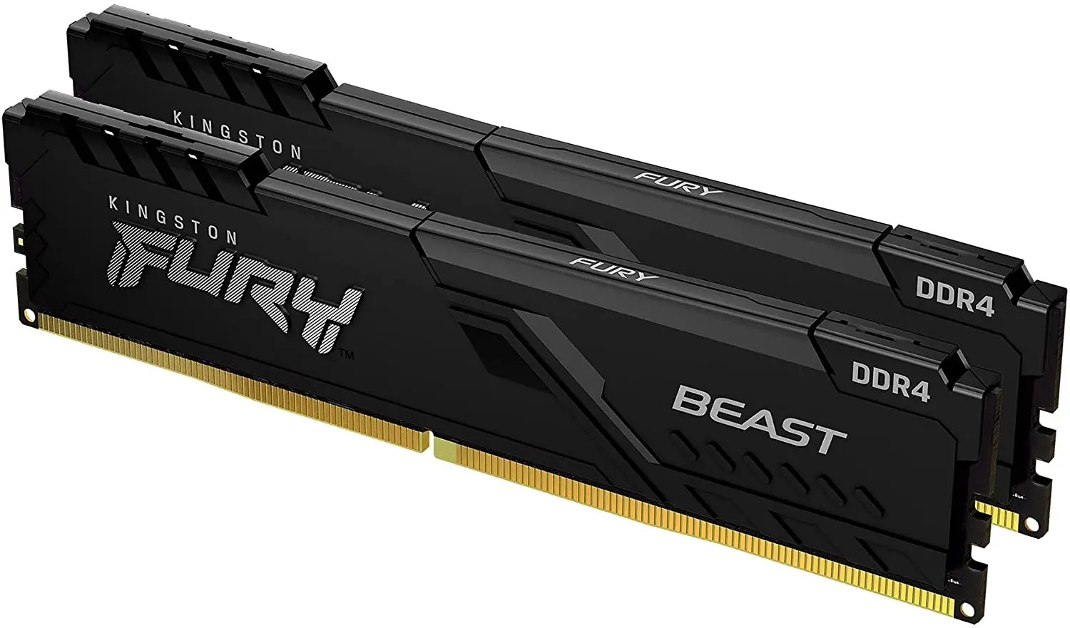 

Kingston FURY Beast 64GB (2x32GB) 2666MHz DDR4 CL16 Desktop Memory Kit of 2 KF426C16BBK2/64, Black