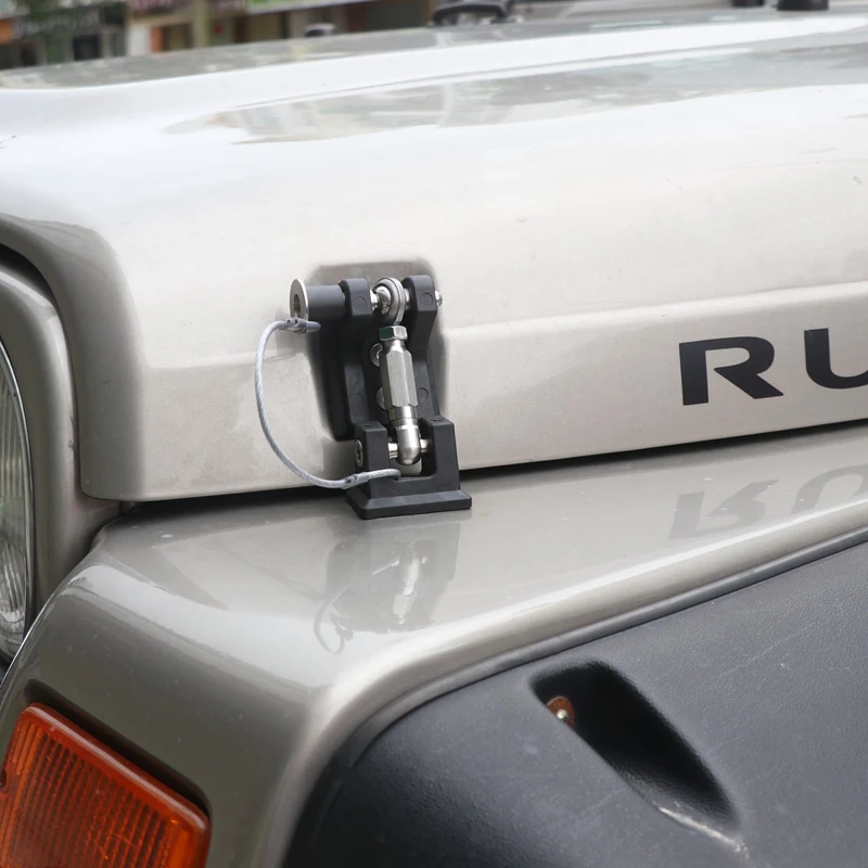 

Aluminum Alloy Hood Latches Locking Catch Buckle Exterior Trim Fit For Jeep Wrangler JT 1997-2006 Car Accessories