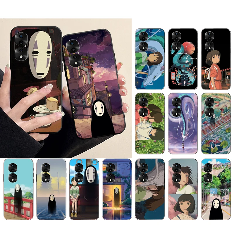 

Spirited away Black no face Phone Case for Huawei P50 Pro P30 P40 Lite P40Pro P20 lite Mate 50 20Pro 20lite Y6P Y5P Y9A Nova 70