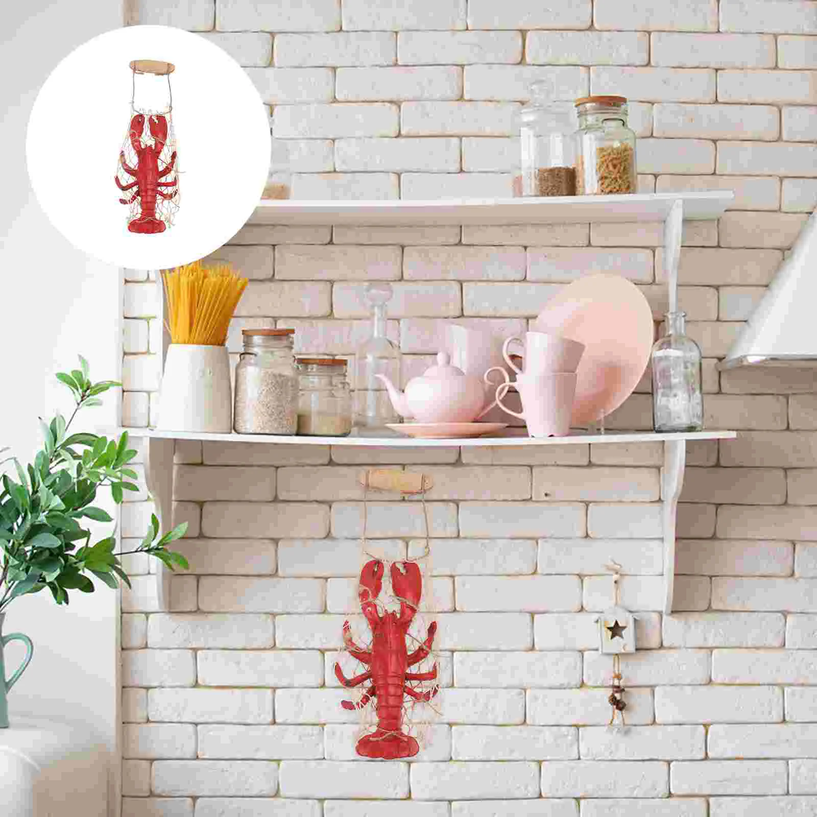 

Wall Decor Crab Nautical Lobster Sea Hanging Animal Decoration Ornament Sculpturecoastal Figurine Beach Ocean Statue Model