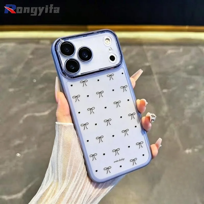 Фото Стильный прозрачный чехол с бантом для Vivo V60 V50 Lite V50E V40E V40 V30 V30E V29E V29 Lite V27 V25 Pro V27E V25E V23E №5
