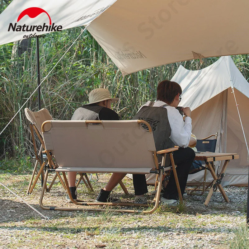 Naturehike двойной складной стул 600D уличное кресло для рыбалки спинка кемпинга