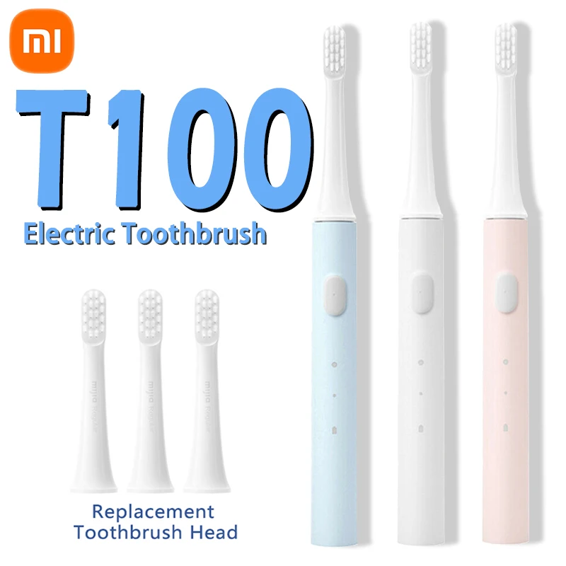 

Xiaomi Mijia Sonic электрическая зубная щетка T100 Беспроводная перезаряжаемая зубная щетка IPX7 Водонепроницаемая ультразвуковая автоматическая зуб...
