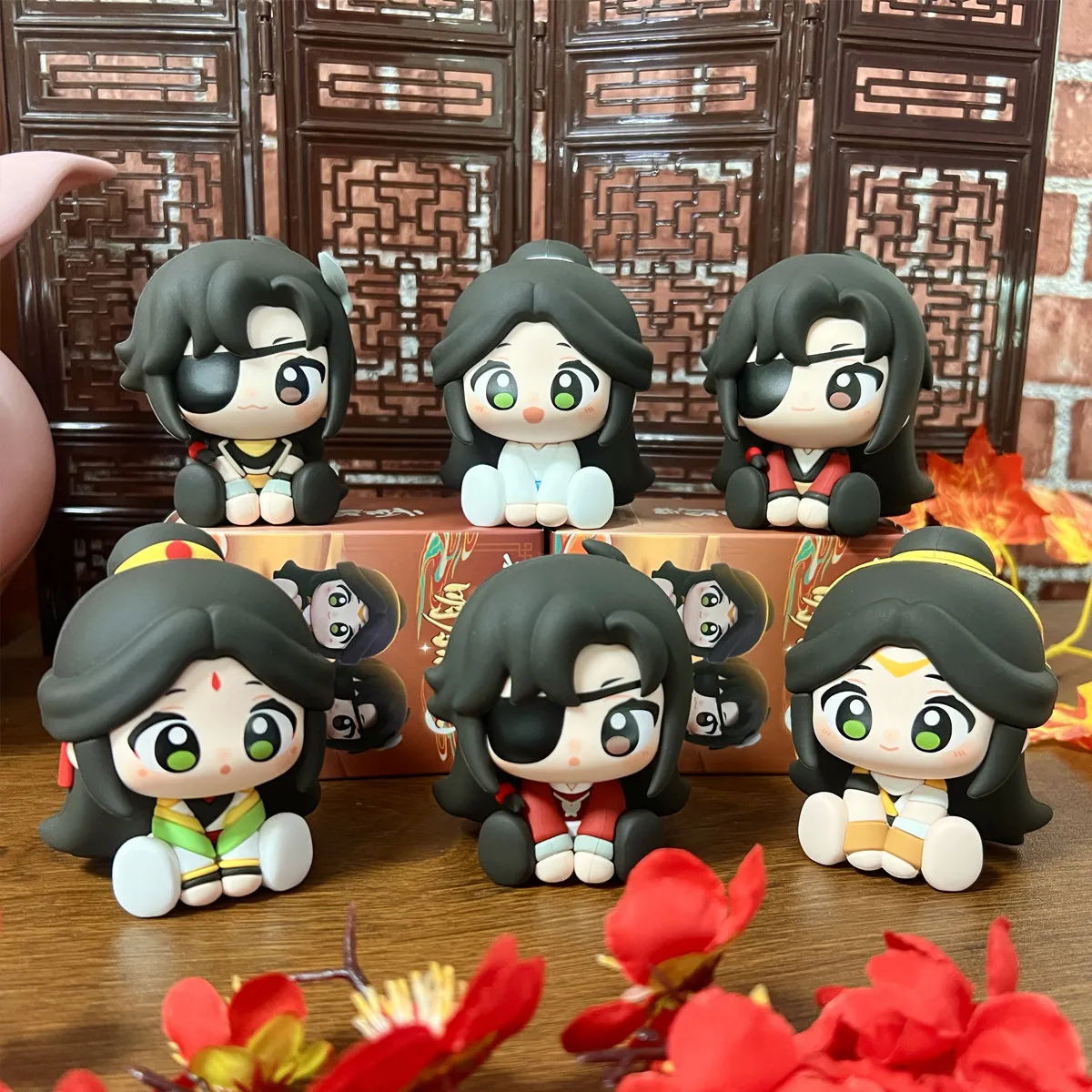 Фото В наличии: Оригинальная коллекционная модель-сюрприз (Blind Box) серии Heaven Official Blessing Mingyue Loulan с персонажами Се Лянь и Хуа Чэн, настольное украшение №1