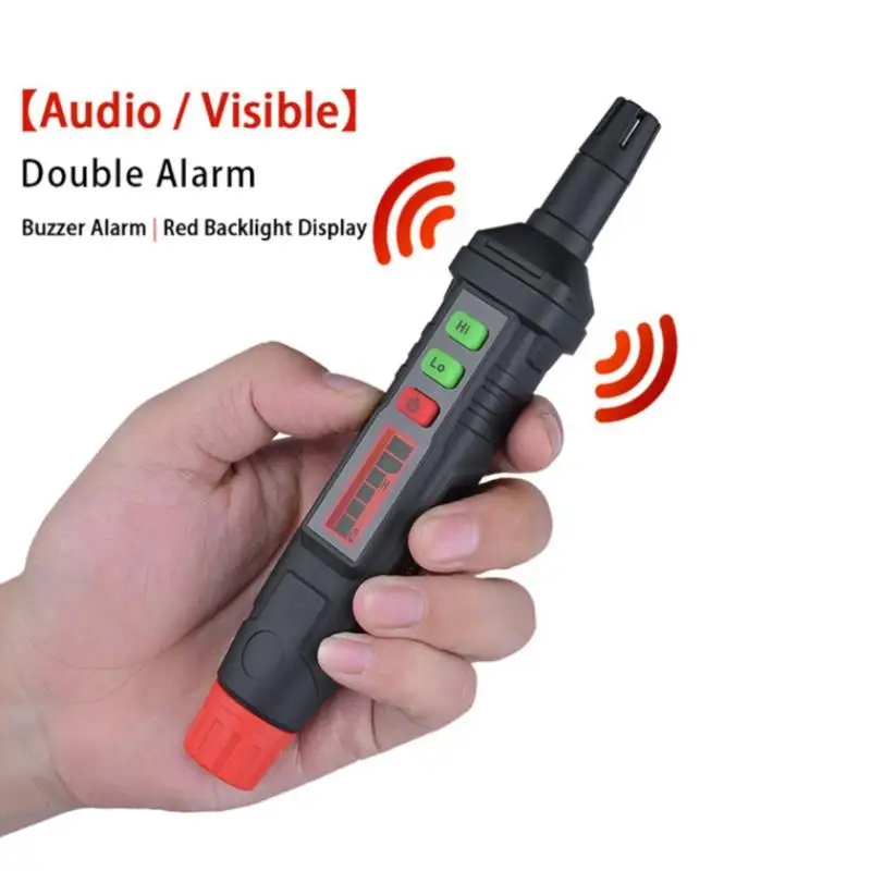 

Natural Gas Detector Pen Type Leak Detector Combustible Gas Analyzer Monitor Audible Alarm