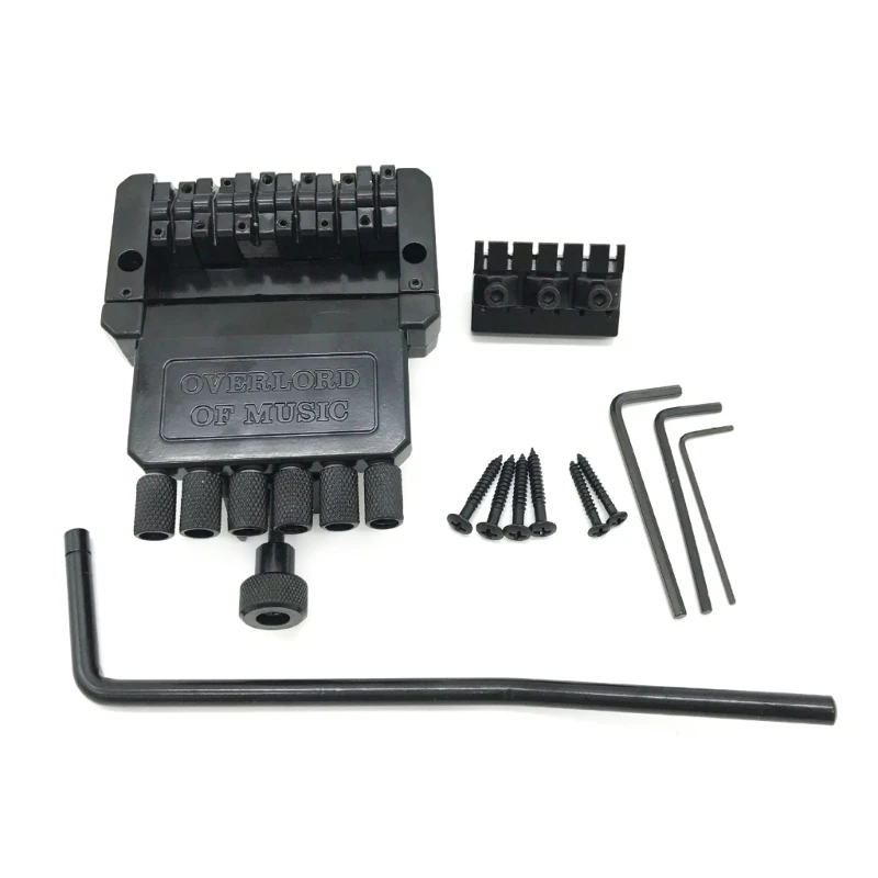 

Electric Guitar Tremolo Bridge 6 String Saddle Headless Guitar Bridge Tailpiece