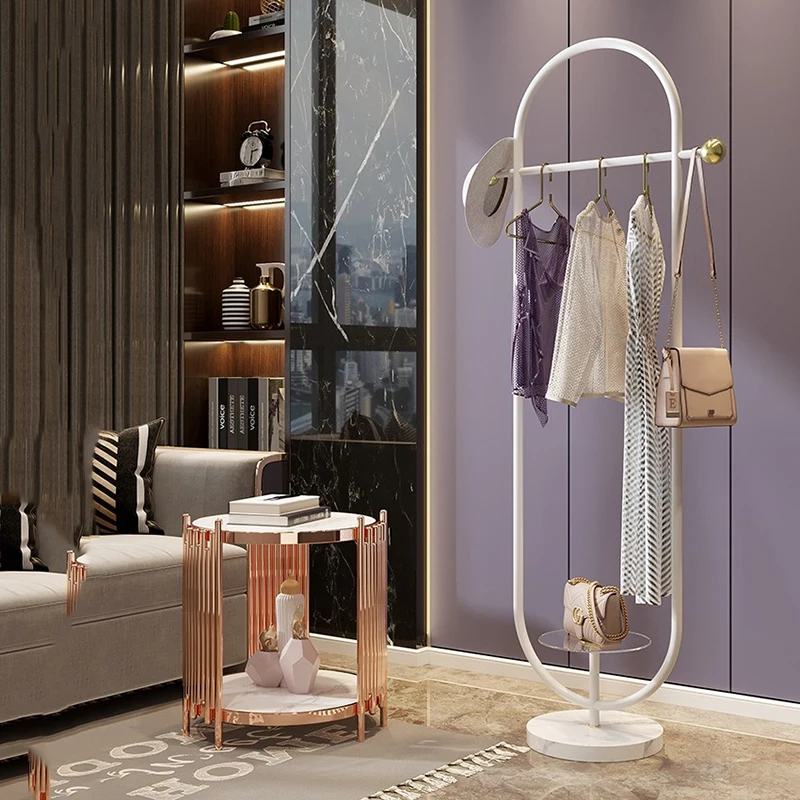 

Entrance Clothes Racks Hanger Modern Living Room House Bag Rack Display Nordic Space Saving Metal Appendiabiti Hallway Furniture