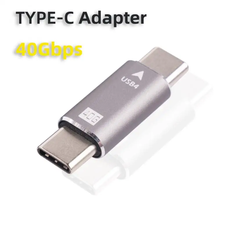 

Portable Type-c Male To Male Adapter 40gbps Type-c Adapter 100w Charging Video For Samsung Notebook Audio Adapter Universal