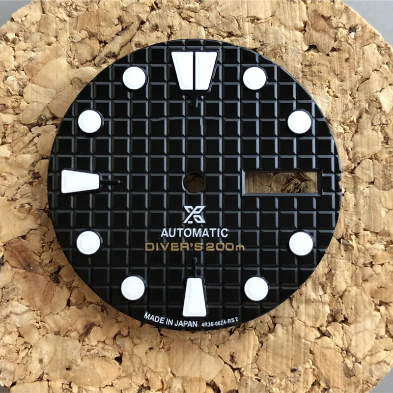 

S-Watch dial with s logo NH36 watch and movement Diving watch replica abalone men's watch srp773/ 775j1 777j1 substitute dial