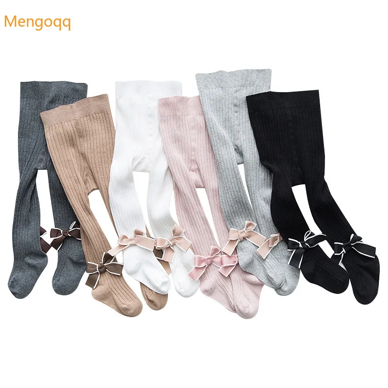 

New Autumn Winter Bowknot Kids Pantyhose Girls Legging Baby Girl Bottoming Tights Toddler Kid Baby Girl Stocking 6M-10Y