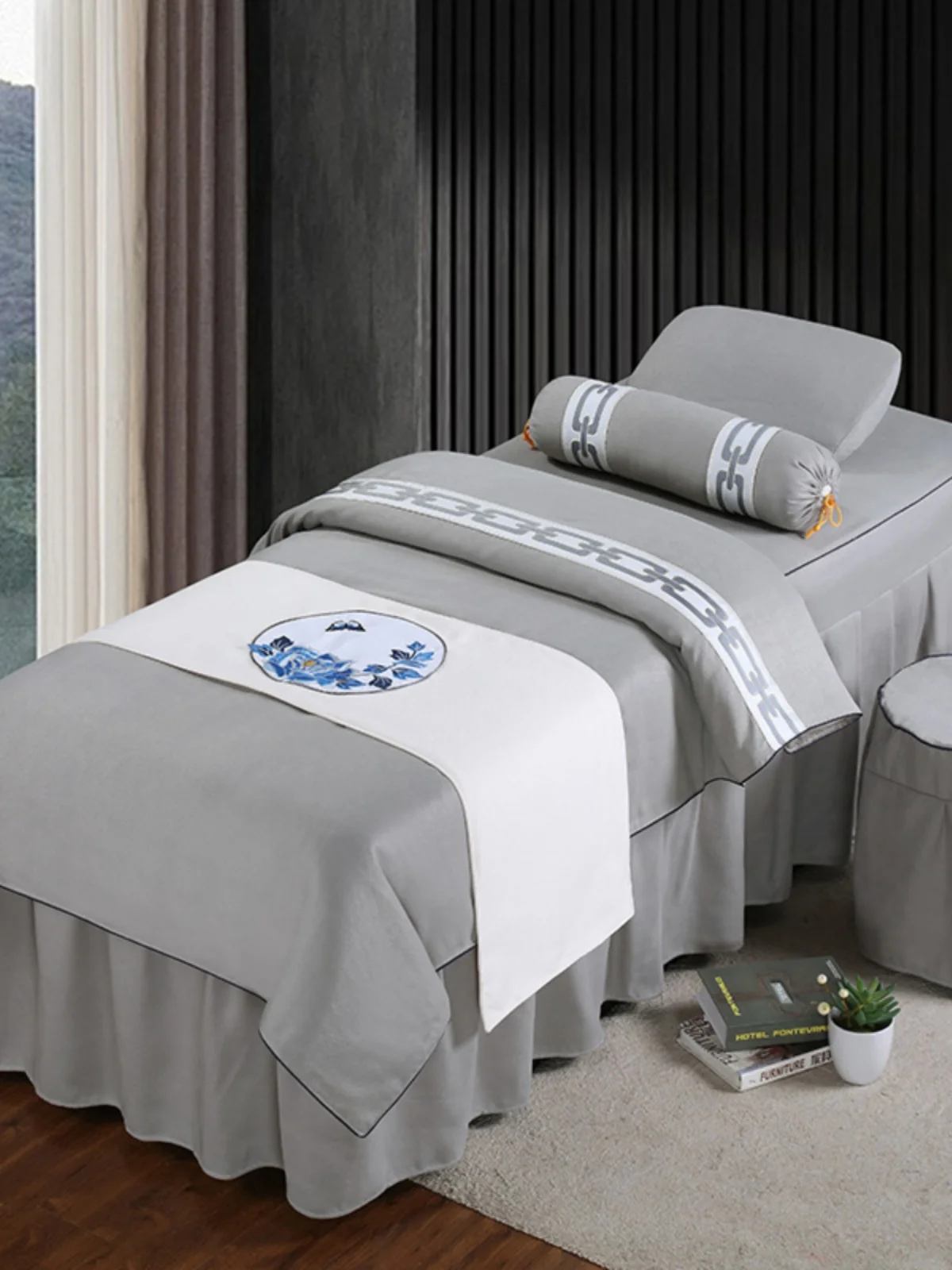 High-End Beau Bedspread Four-Piece Set Simple European-Sle Thickened Salon Four Seasons Universal Shampo...