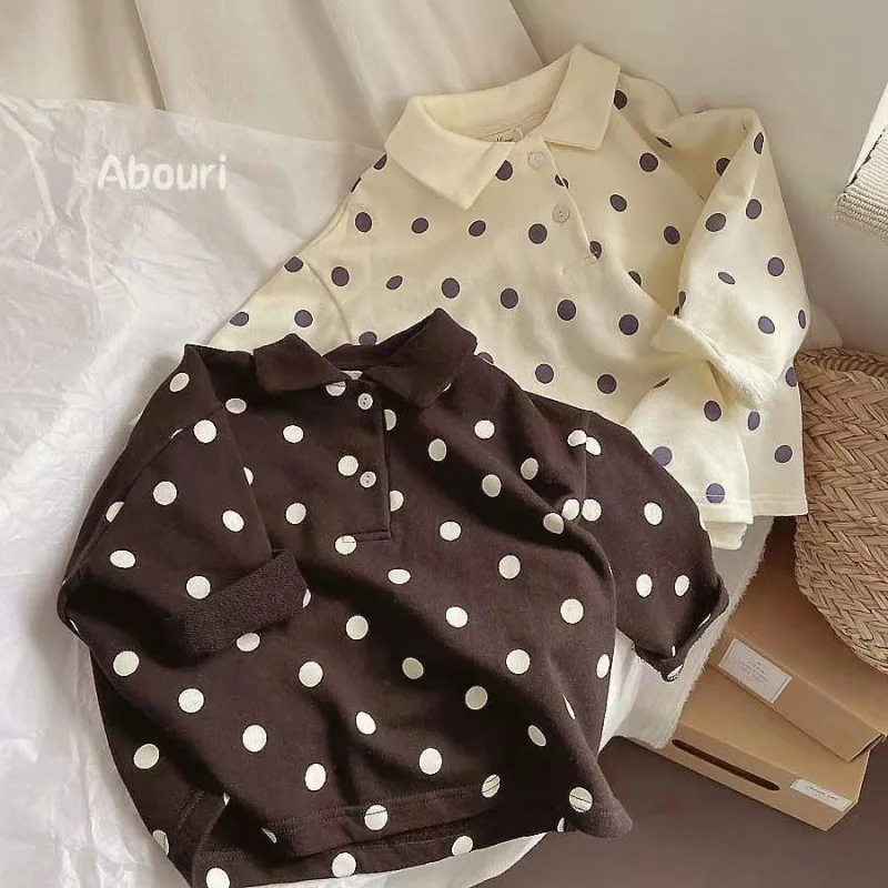 

Футболки с длинным рукавом для маленьких девочек и мальчиков, Детские хлопковые топы, футболки для малышей, Повседневный пуловер, блузка с п...