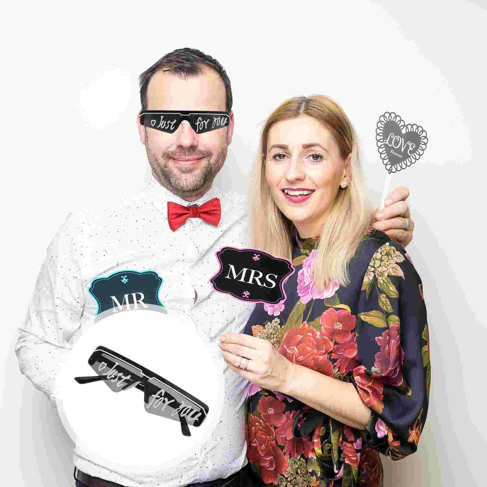 

Wedding Party Eyeglass Prop Cosplay Glasses Decor Party Eyeglass Photo Prop