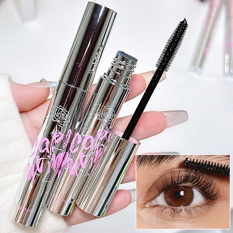 

Black Brown Mascara 5D Silk Fiber Eyelashes Mascara Lasting Curling Waterproof Anti-sweat Non-smudge Lengthening Eyelash Makeup