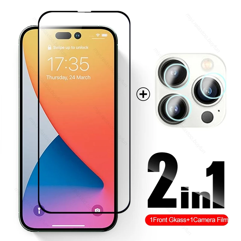 

2 в 1 Защитное стекло для камеры iphone 14 pro max стекло aifon iphoen ipone iphone14 promax 14pro 14max Защитная пленка для экрана