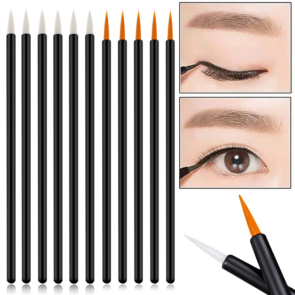

25/50Pcs Disposable Eyeliner Brushes Eyebrow Lip Brush Mascara Wands Applicator Eyes Makeup Brushes Beauty Woman Cosmetic Tools