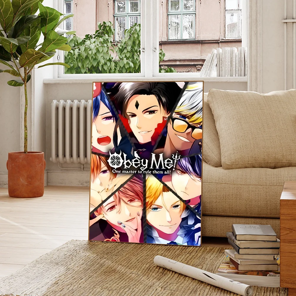 Игра O-Obey Me винтажный плакат на бумаге