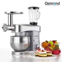 6 5l 3 in 1 kitchen food stand mixer stainless steel bow 6 speeds cream egg whisk blender cake dough bread mixer food processor