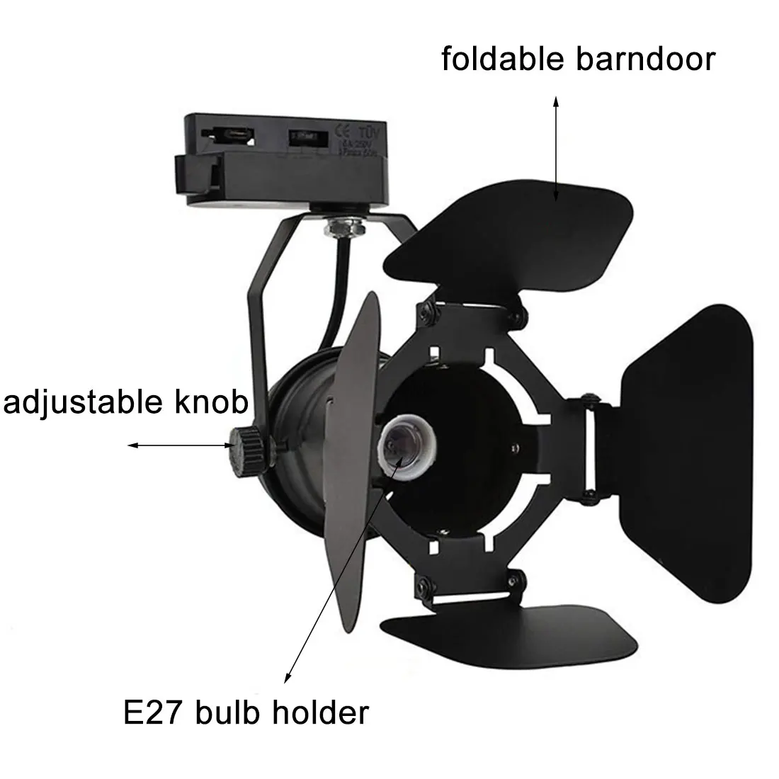 Регулируемый миниатюрный светильник для дома с рельсовым креплением