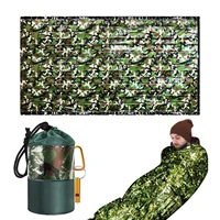 thermal emergency blanket emergency bivy sack waterproof sleeping bag to keep warm portable survival gear and equipment with