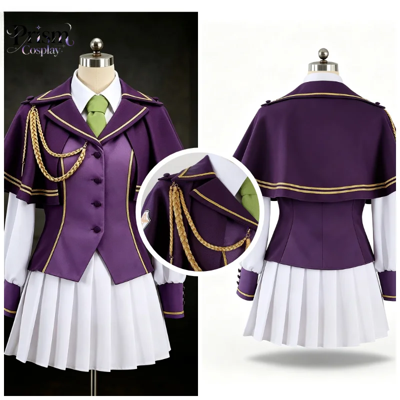 Фото Костюм для косплея Фуджимару Ритсуки из Fate Grand Order, комплект фиолетово-белой униформы Халдейского Мастера для женщин. №1