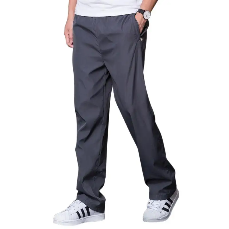 

Men's Summer/Autumn Pants Men Casual Pants Mens Breathable Quick Dry Trousers Male Loose Wide Leg Pants