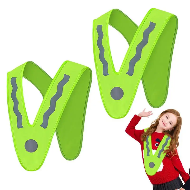 

Светоотражающий жилет для безопасности детей, защитный жилет с высокой видимостью, для езды на велосипеде и лыжах