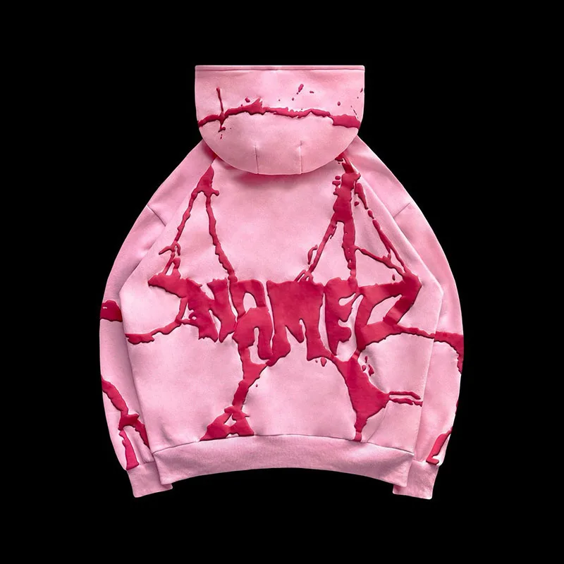 

Толстовка с капюшоном в стиле ретро для мужчин и женщин, уличная одежда в готическом стиле, панк, с длинным рукавом, на молнии, повседневный пиджак с капюшоном, брюки, свитшот, 2023