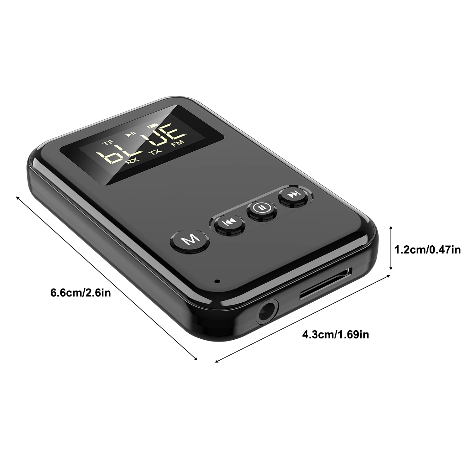 

Беспроводной аудиопередатчик приемник Bluetooth-совместимый 5 0 аудиоадаптер цифровой дисплей музыкальная потоковая звуковая система