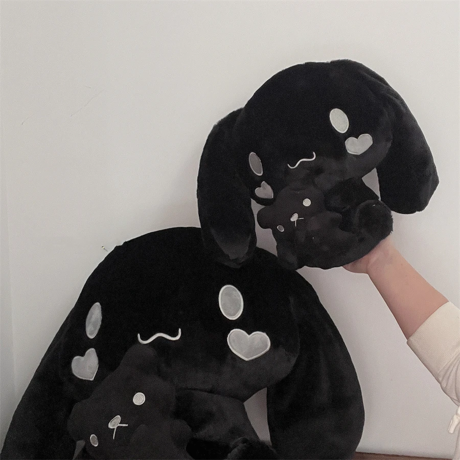 Sanrio Black Cinnamoroll Plush Toy Cute Creative Dark Cinnamoroll Plushies Kawaii Stuffed Black Dog Doll Birthday Gifts For Girl