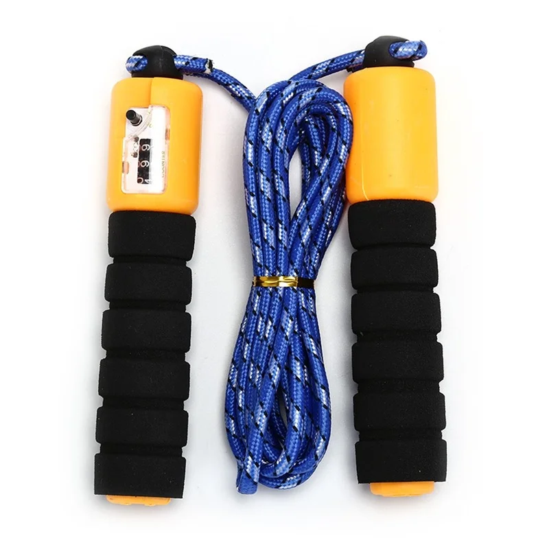 2.6m Adjustable Sports Fast Count Jump Rope Jumper Calorie Gym Exercise Fitness Accessories Random Color