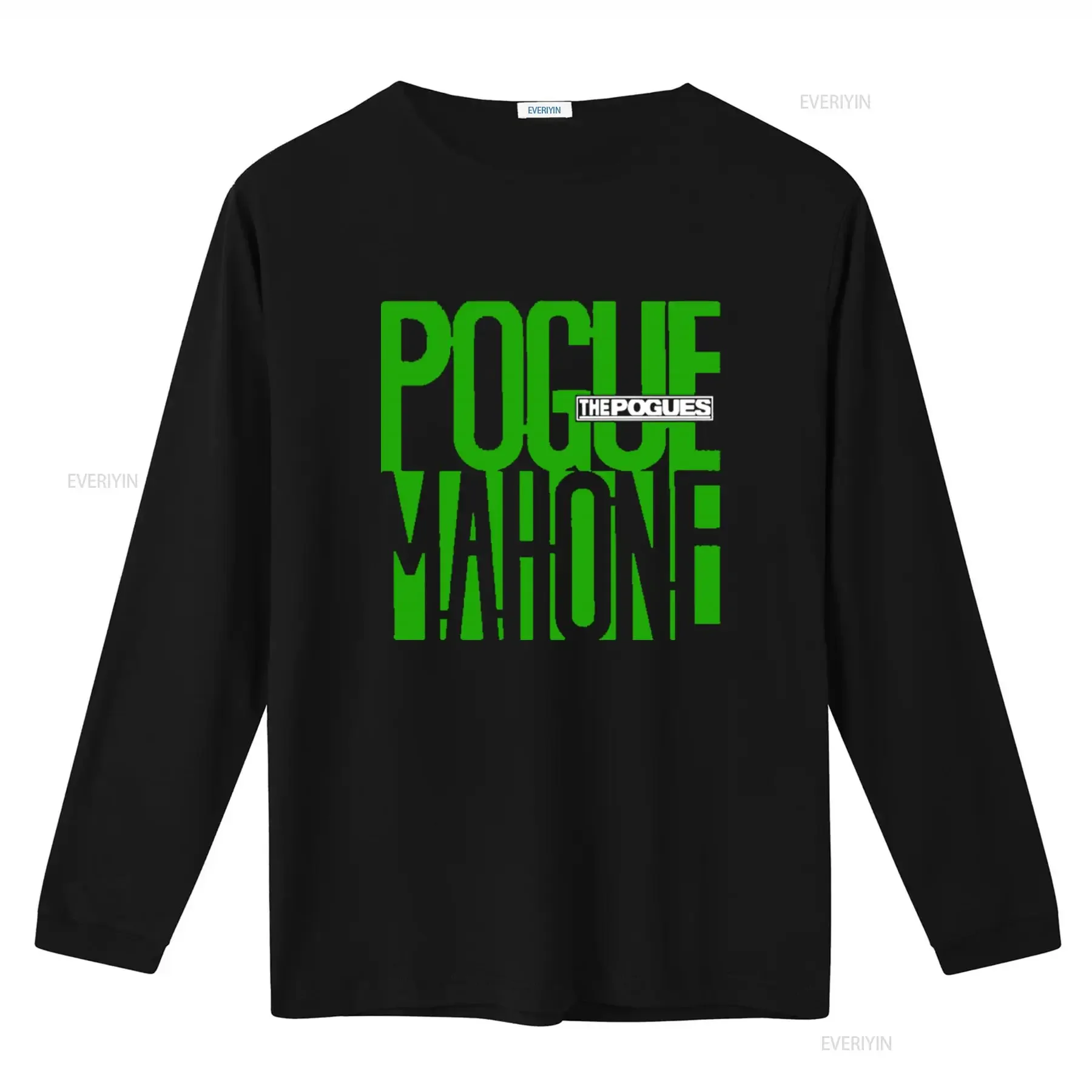 Фото Футболка The Pogues в стиле альбома Pogue Mahone, дизайн МакГуоуна, для фанатов, винтажная, с эффектом потертости, унисекс, слегка эластичная, мягкая. №2