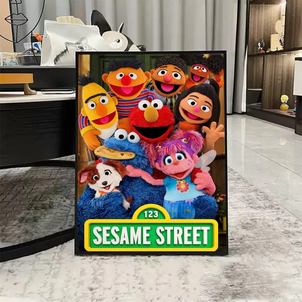 S-Sesame Street плакат принты произведения искусства фестиваль спальня клуб гостиная