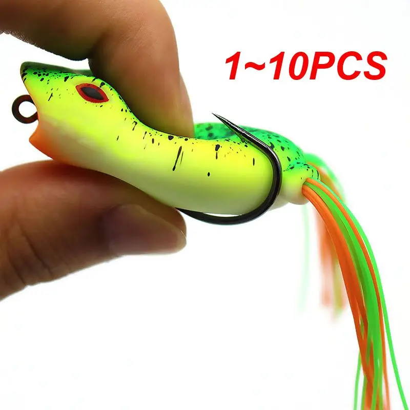 

1~10PCS Fishing Lure 5cm11g Goods For Fishing Artificial Bait Durable Dither Wiggler Fishing Gear Fake Bait Silicone Thunderfrog