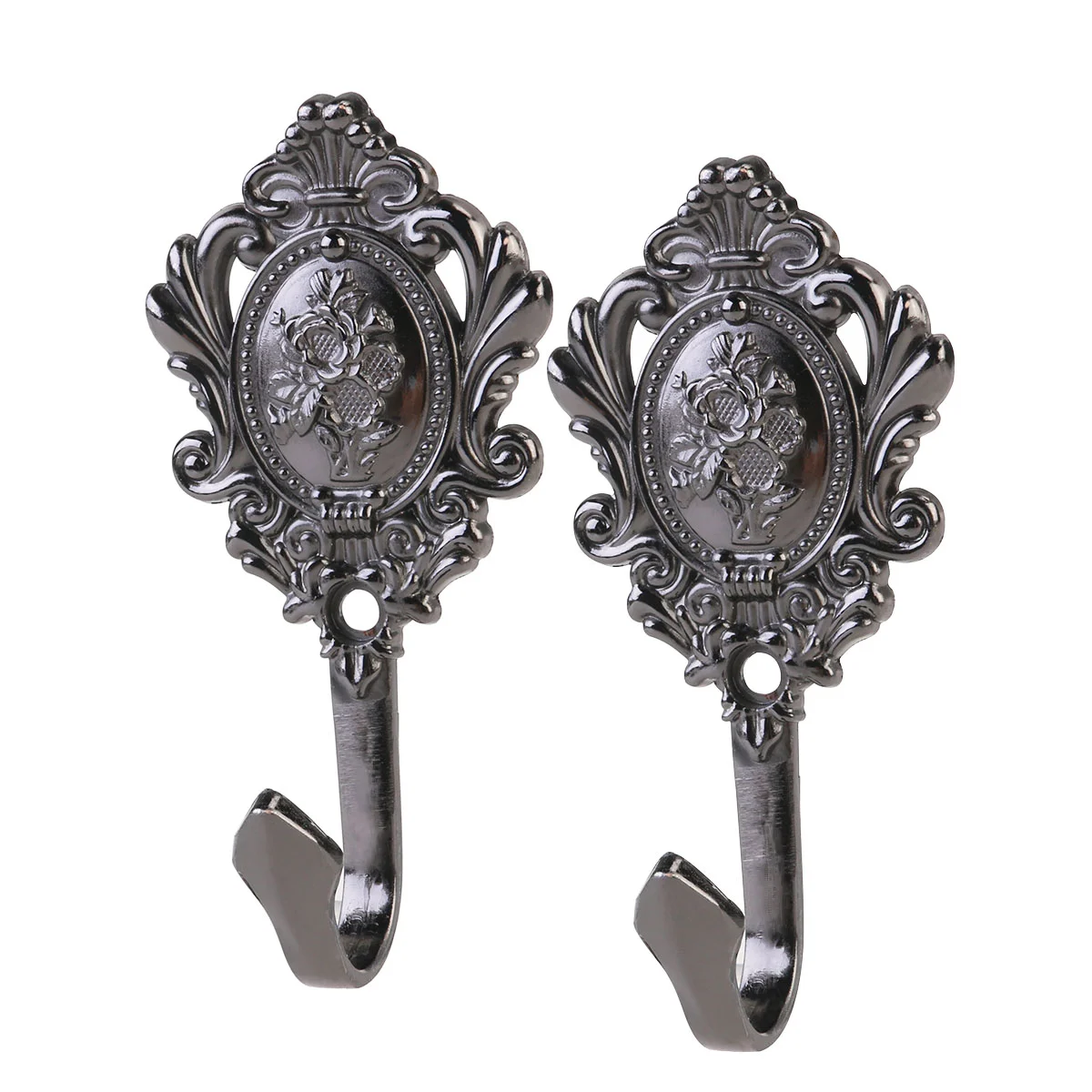 

Curtain Hooks Hook Wall Vintage Tieback Drapery Holdback Holdbacks Zinc Alloy Holder Tie Tiebackshangercoat Metal Window Retro