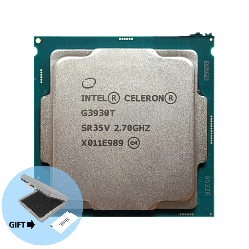 

Двухъядерный процессор Intel Celeron G3930T, 2,7 ГГц, 35 Вт, LGA 1151