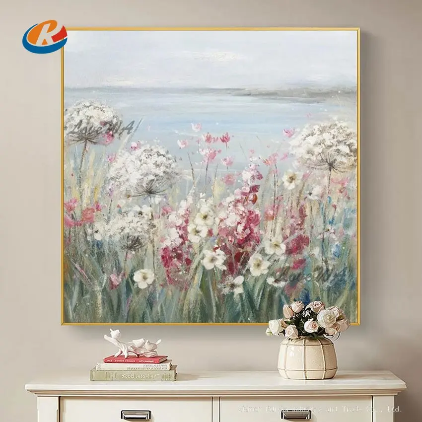 

Canvas Abstract Art Painting Natural Scenery Wall Picture Unframed Wall Hangings Artwork Handmade Beautiful Flower Painting
