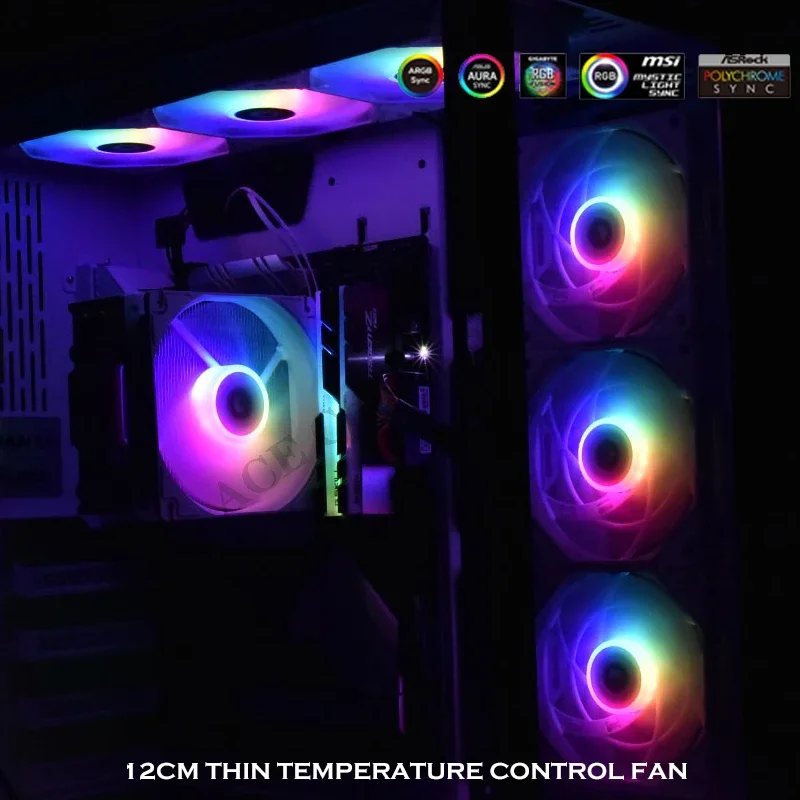 12015 шт. чехол Fan 15 мм ультратонкий вентилятор водяного кулера для процессора 4