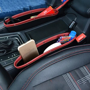 Car Organizer Storage Car Seat Slit Gap Pocket PU Leather For Honda Civic CR-V 1997-2006 Element 2003-2011 Ridgeline 2006-2014