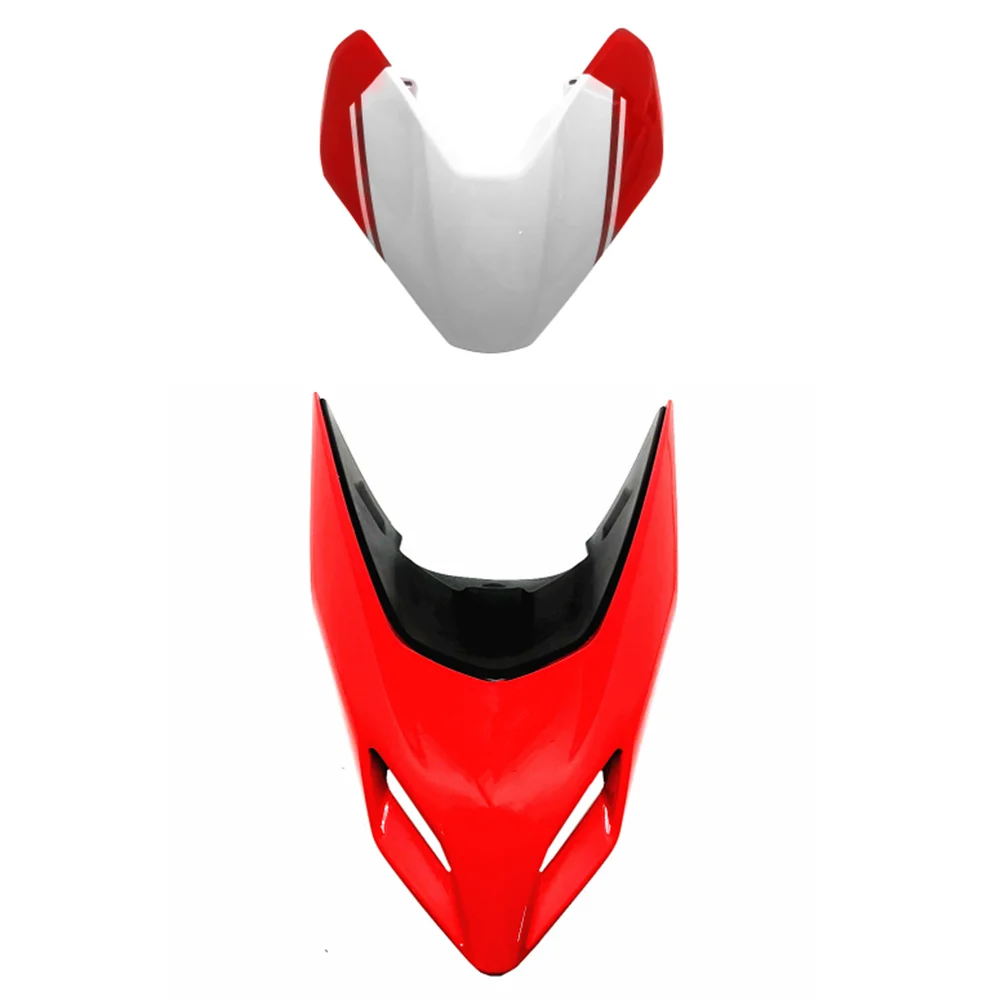 

White/Red Front Nose Headlight Fairing For Ducati Hypermotard 950 2019-2021