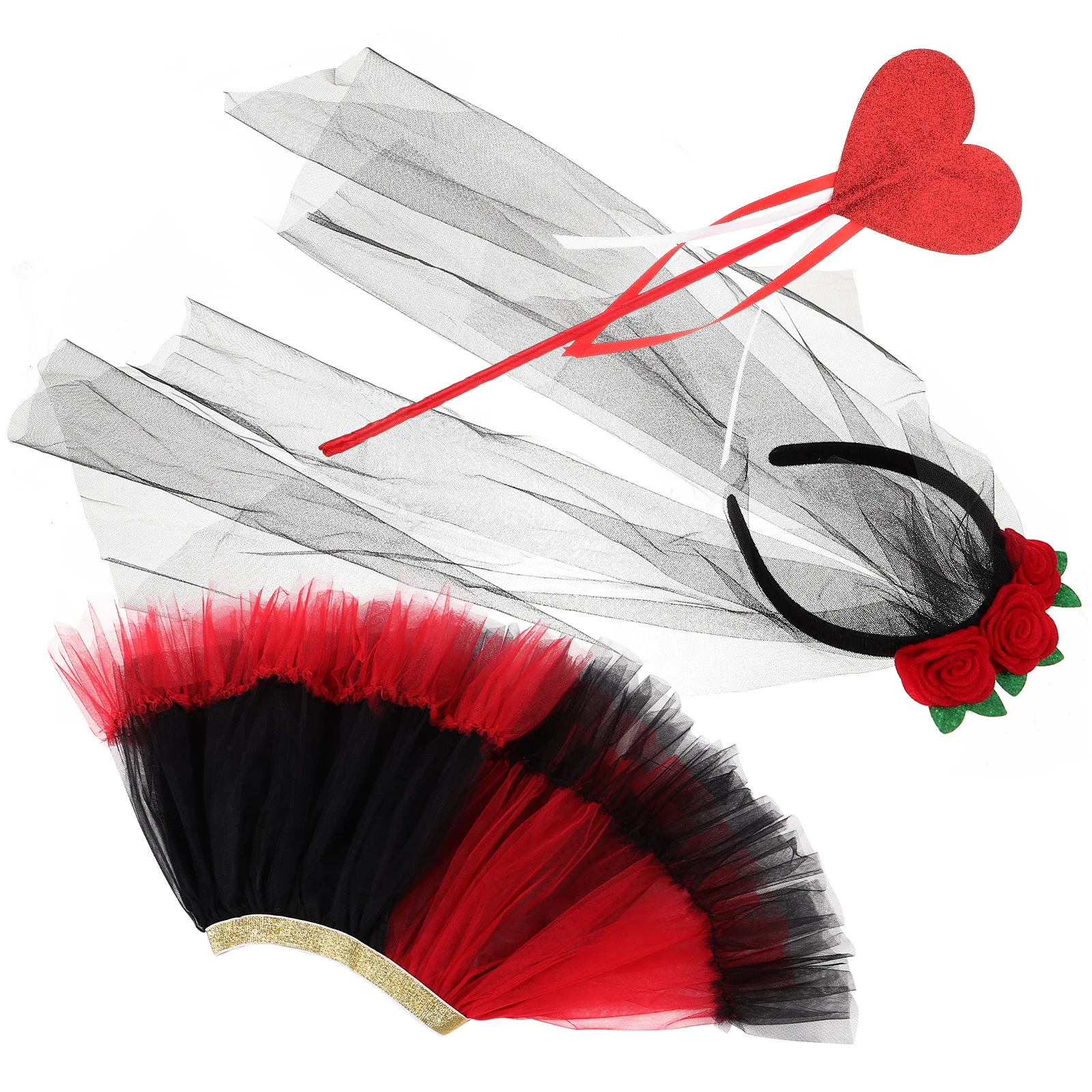 

Bridal Headband Cosplay Costume Halloween Dress Headbands Pretend Tutu Skirts Hairband Puffy Clothes