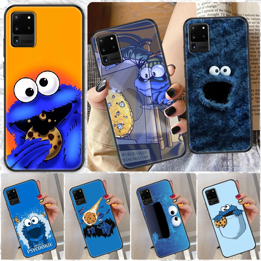 Мультяшный чехол для телефона с изображением печенья монстра Samsung Galaxy Note 4 8 9 10 20 S8