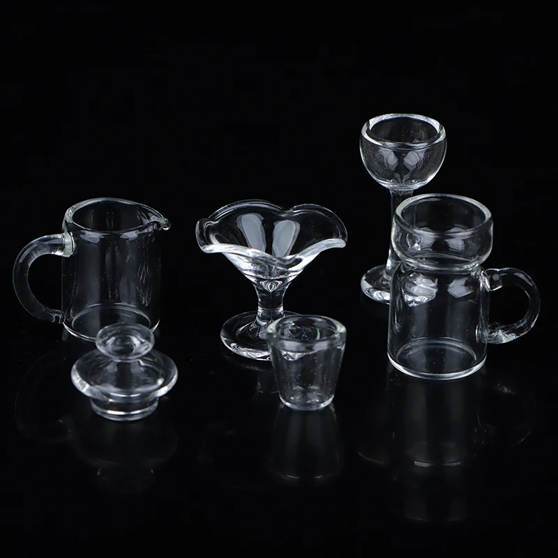 

Аксессуары для кукольного домика миниатюрные предметы Милая стеклянная чашка украшение Bjd чашка для напитков кухонные мелкие предметы реквизит для сцены съемки Карманный