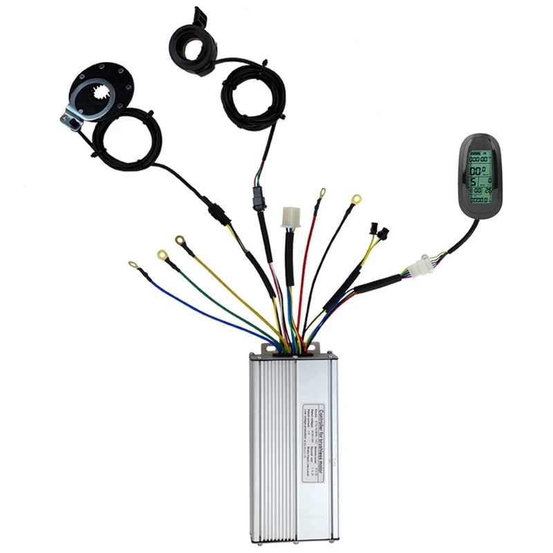 

36V/48V 1500W 35A Electric Bicycle Square Wave Controller KT LCD6 Display&Thumb Throttle And Sensor SM Accessories