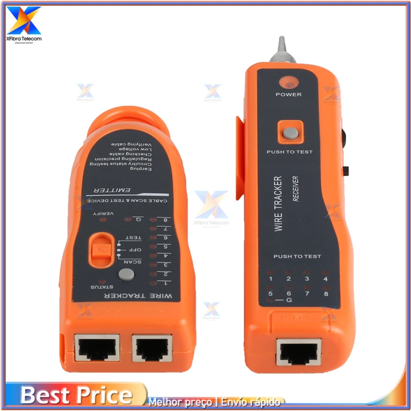 

Тестер кабеля сетевого LAN, тестер кабеля категории 5 Cat6 RJ45 UTP STP, детектор, прибор для поиска линии, трекер телефонного провода, трассировщик, д...