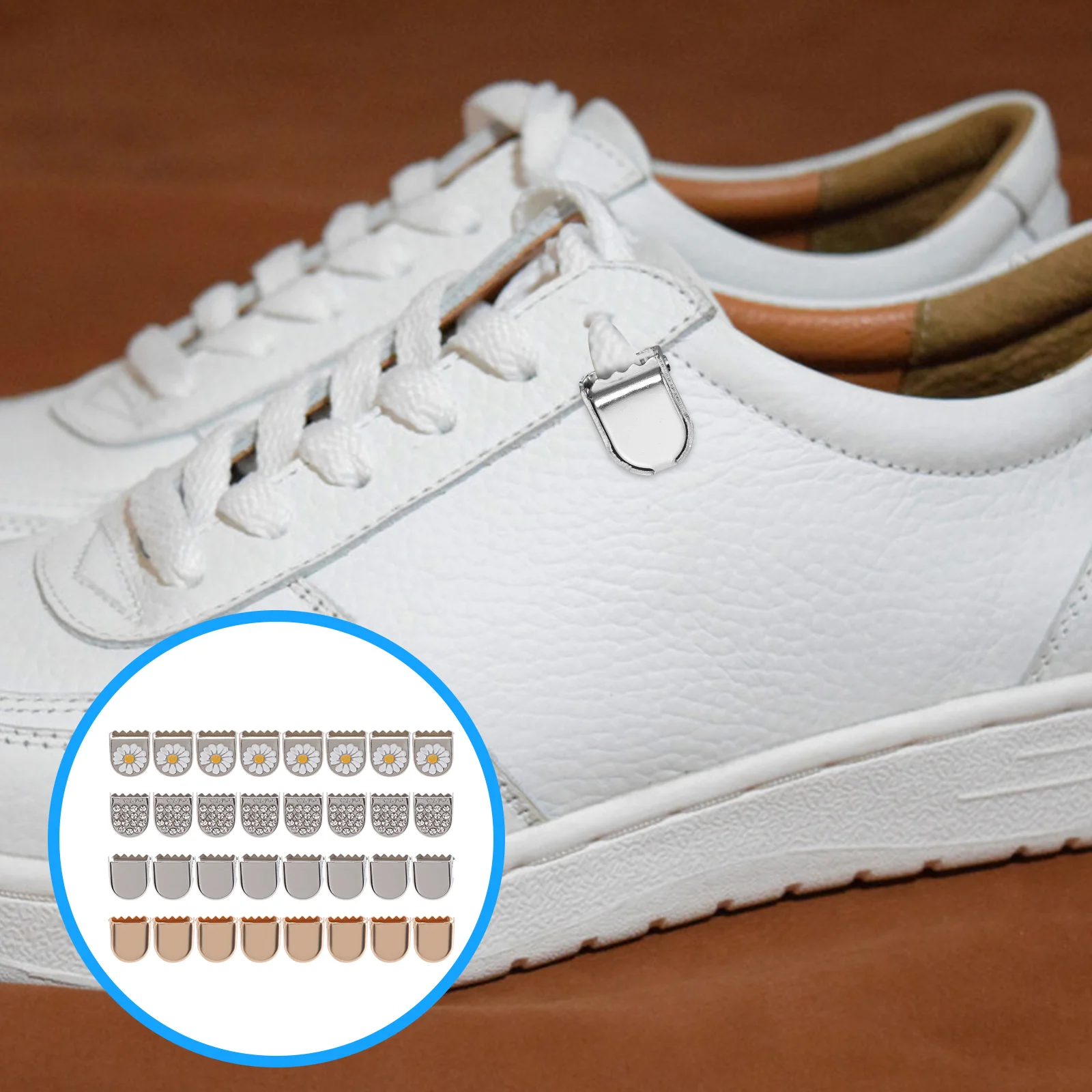 32 Pcs Shoelace Clips Lock Sneakers Locks Shoelaces Locking End Free System