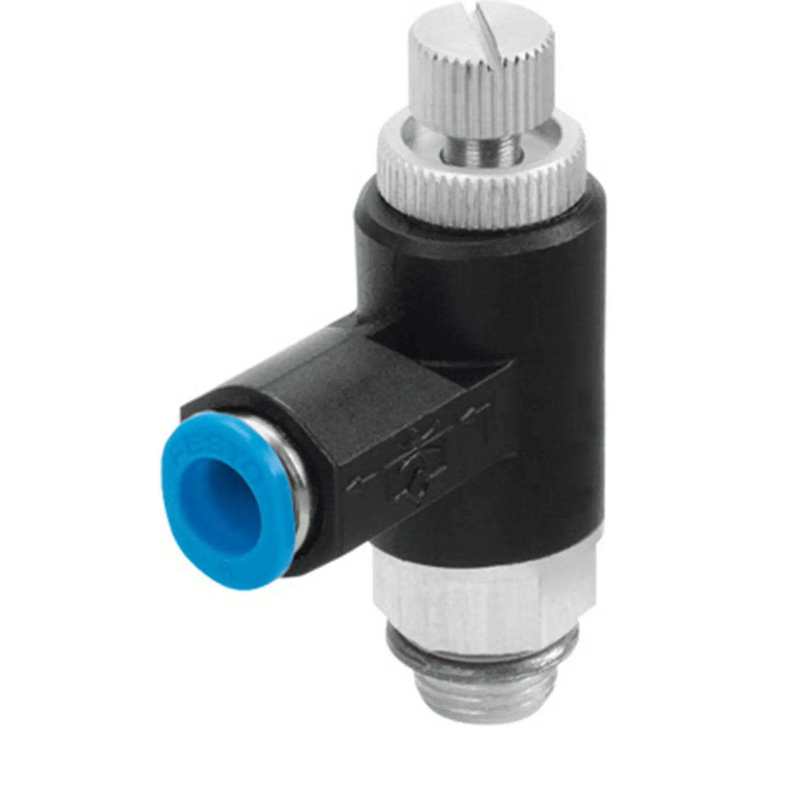 

Festo Grla-1/8-Qs-8-Rs-B One-Way Flow Control Valve 162966 New .