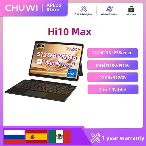 Планшет Chuwi Hi10 Max, 13, 12/512ГБ, Wi-Fi, Windows
